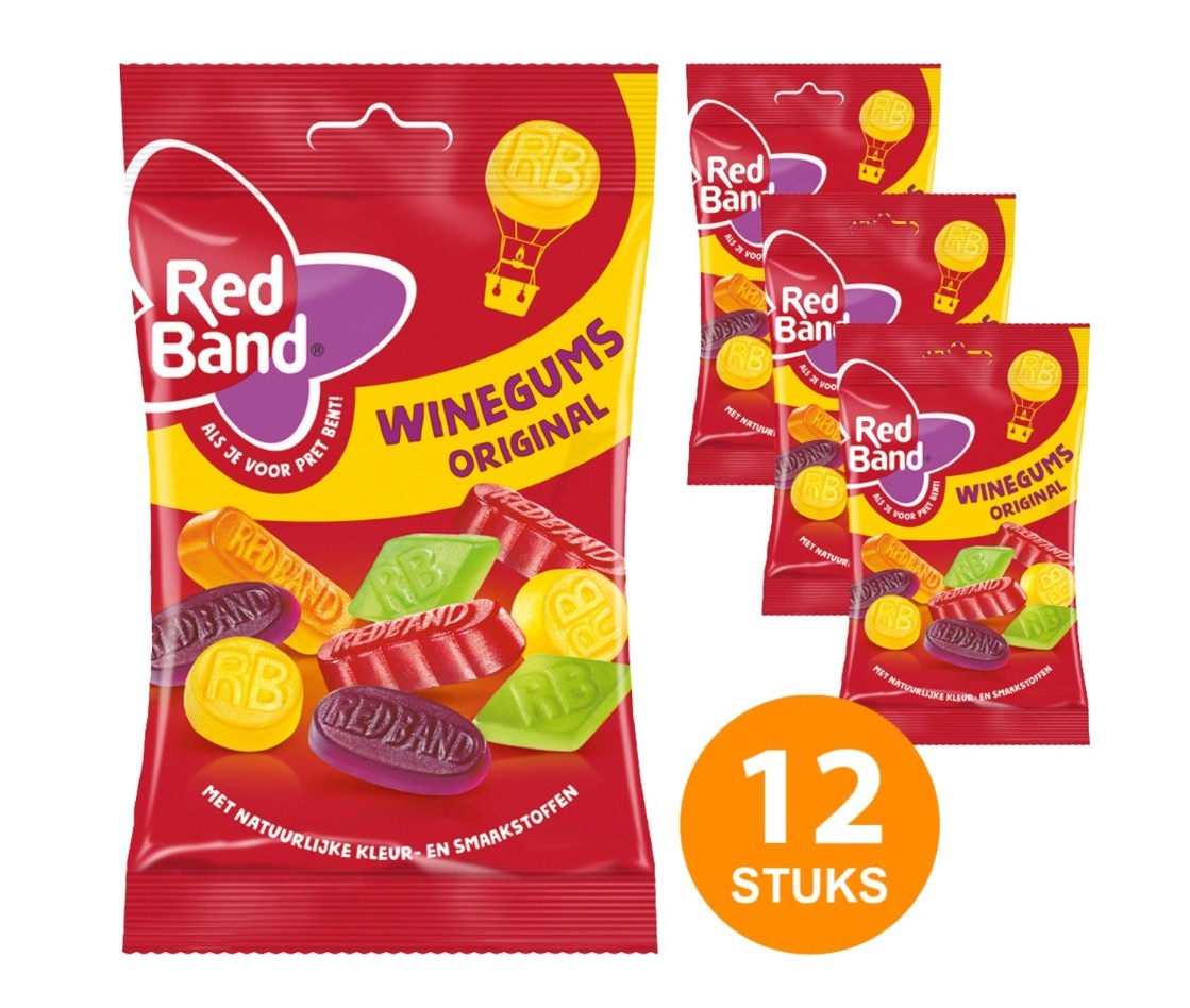 Red Band Eurolijn Winegums 12x120gr